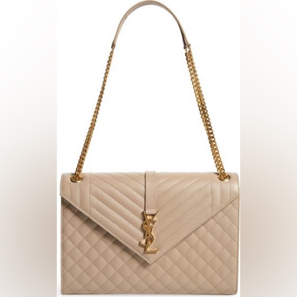 Saint Laurent Classic Monogram Envelope Satchel Mixed Matelasse Leather Large - Picture 15 of 17